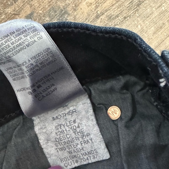 MOTHER Women's Skinny Jeans - Dark Blue - Picture 11 of 14